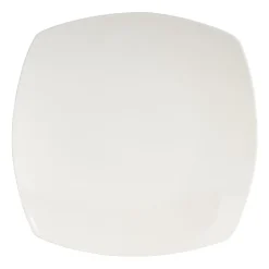 Xenos Serviesset vierkant - wit - 12-delig- Serviessets|Kerstservies