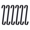 Xenos S-haakjes voor wandrek - zwart - set van 6- Wandrekken