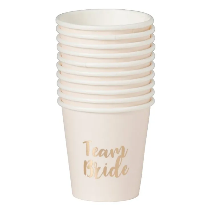 Xenos Shotglazen Team Bride - set van 10 - ø3.3x5 cm- Bruiloft|Shotglaasjes