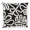 Xenos Sierkussen abstract - zwart - 45x45 cm- Kussens