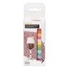 Xenos Siliconen glas markers - 12 stuks - ø1 cm- Rietjes|Kerstcadeaus