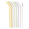 Xenos Siliconen rietjes - pastel - 6 stuks- Rietjes