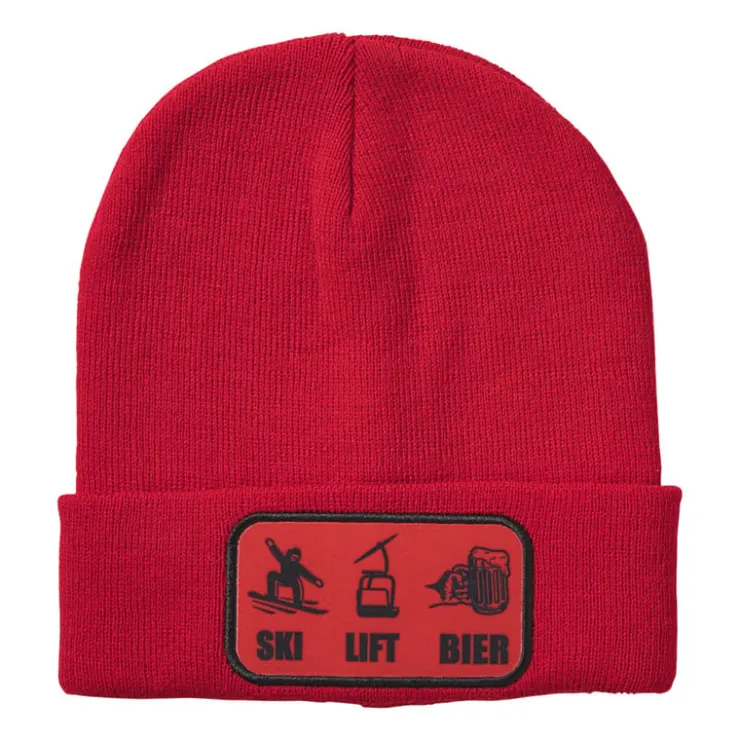 Xenos Ski muts - rood- Winterartikelen