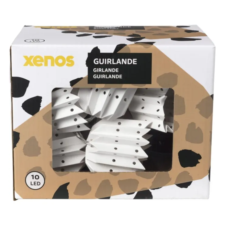 Xenos Slinger papier - wit - 175 cm- Lichtslingers