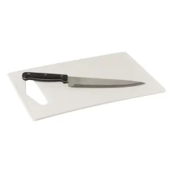 Xenos Snijplank kunststof - wit - 24x35 cm- Snijplanken