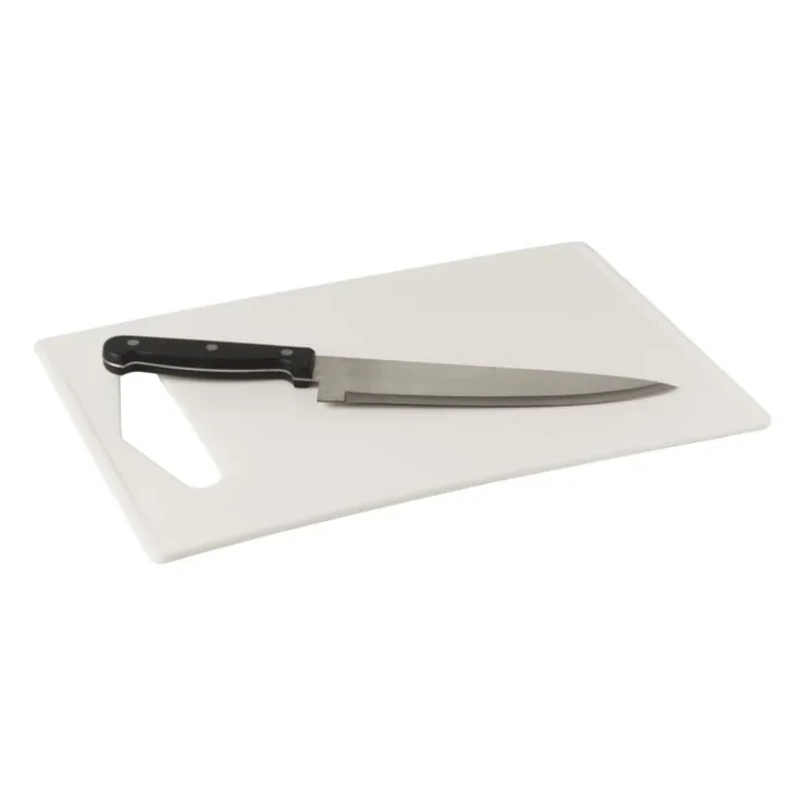 Xenos Snijplank kunststof - wit - 24x35 cm- Snijplanken