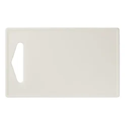 Xenos Snijplank kunststof - wit - 16.5x27 cm- Snijplanken