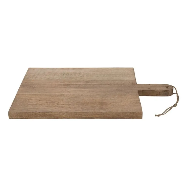 Xenos Snijplank van mangohout - vierkant - 31x48 cm- Borrelplanken