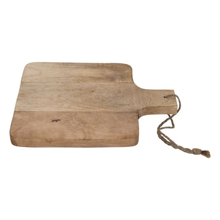 Xenos Snijplankje van mangohout - vierkant - 18x25 cm- Borrelplanken