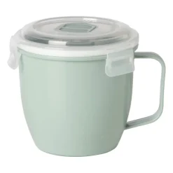 Xenos Soepbakje voor magnetron - 620 ml - groen- Bewaardozen|Magnetrondozen