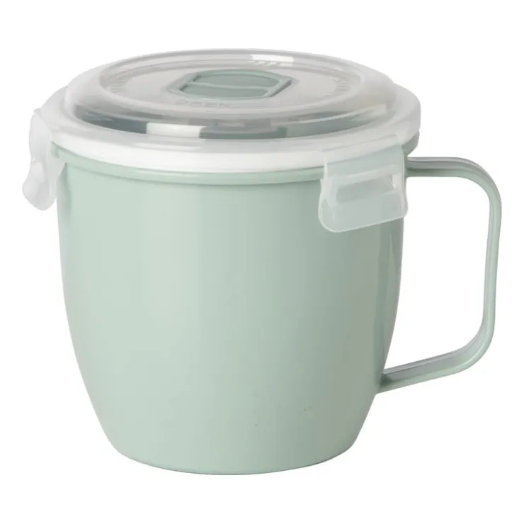 Xenos Soepbakje voor magnetron - 620 ml - groen- Bewaardozen|Magnetrondozen