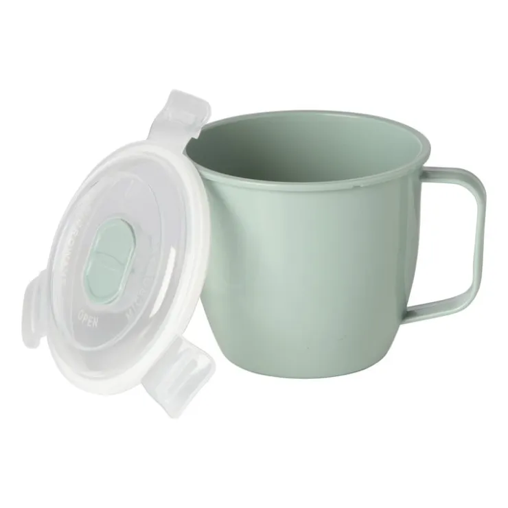 Xenos Soepbakje voor magnetron - 620 ml - groen- Bewaardozen|Magnetrondozen