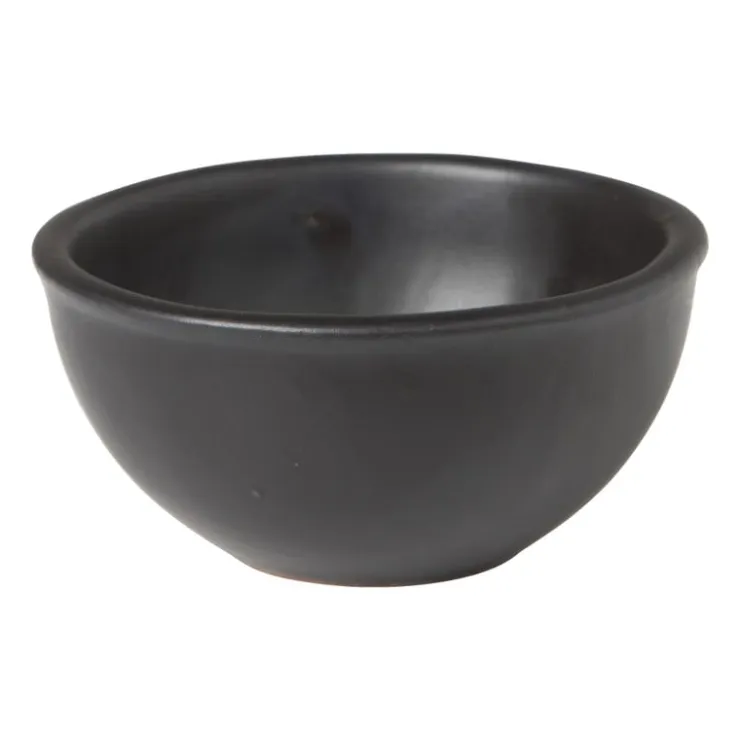 Xenos Soja schaaltje - zwart - ⌀8x4 cm- Tapasservies|Schalen