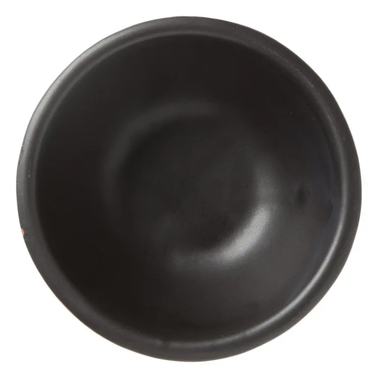 Xenos Soja schaaltje - zwart - ⌀8x4 cm- Tapasservies|Schalen