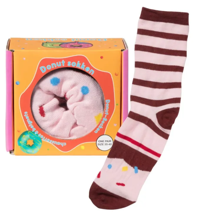 Xenos Sokken Donut - one size- Huissokken|Kerstcadeaus