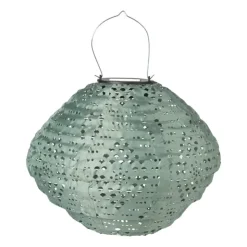 Xenos Solar barok lampion - groen - ø28x25 cm- Lampionnen|Solar Verlichting