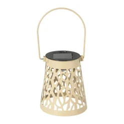 Xenos Solar hanglampje - beige - ø9x10 cm- Solar Verlichting