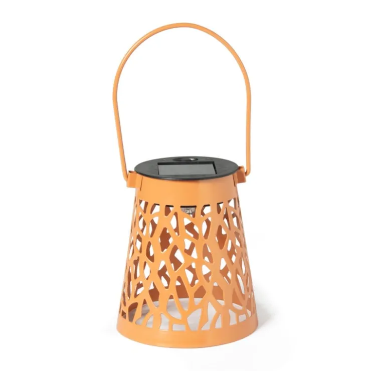 Xenos Solar hanglampje - oranje - ø9x10 cm- Solar Verlichting