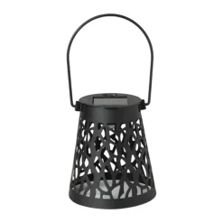 Xenos Solar hanglampje - zwart - ø9x10 cm- Solar Verlichting
