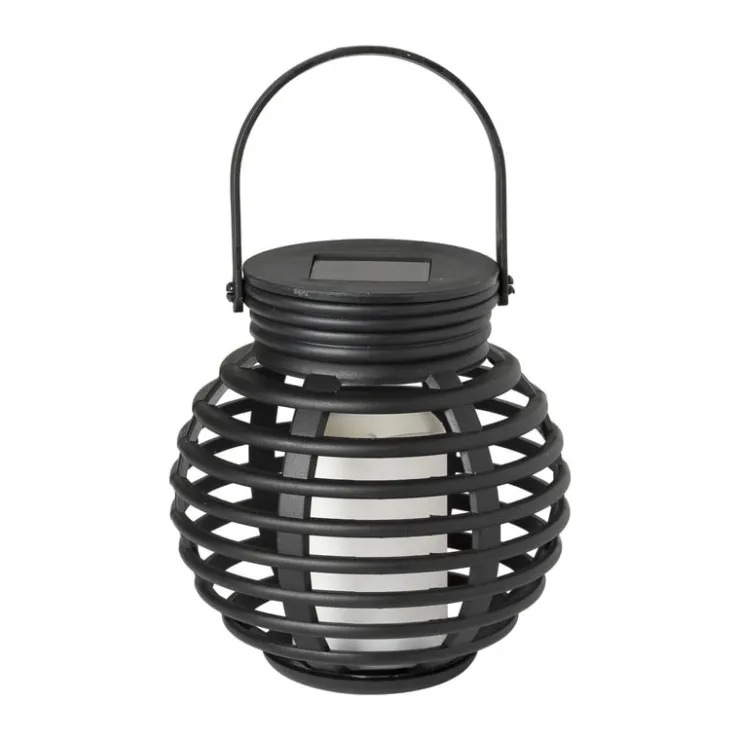 Xenos Solar tuinlantaarn - zwart - ⌀10x11 cm- Lampionnen|Bruiloft