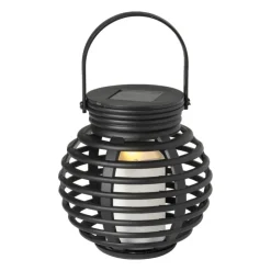 Xenos Solar tuinlantaarn - zwart - ⌀10x11 cm- Lampionnen|Bruiloft
