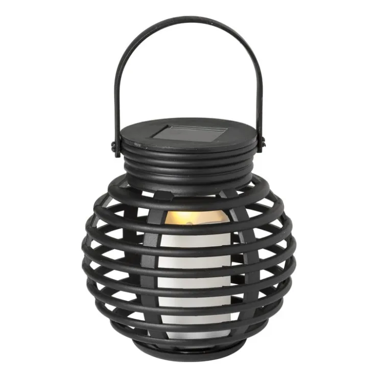 Xenos Solar tuinlantaarn - zwart - ⌀10x11 cm- Lampionnen|Bruiloft
