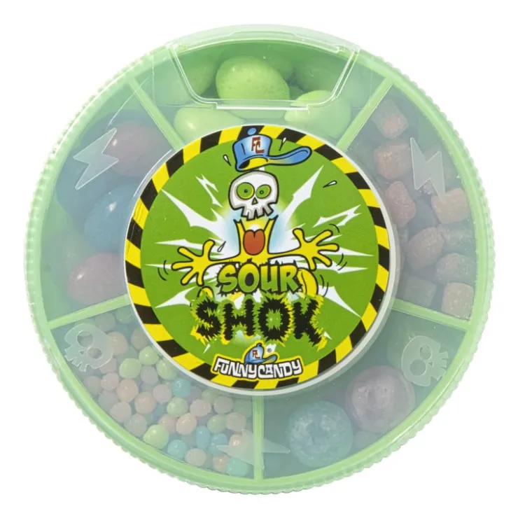 Xenos Sour shok elektro mix - 60 gram- Snoep