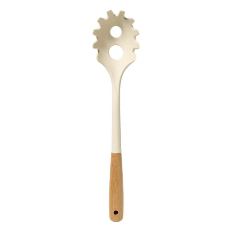 Xenos Spaghetti lepel - wit - 34 cm- Keukengerei