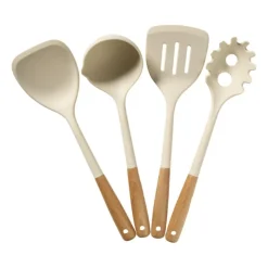 Xenos Spaghetti lepel - wit - 34 cm- Keukengerei
