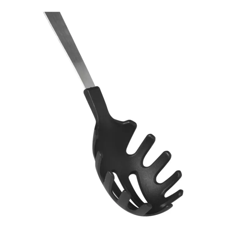 Xenos Spaghettilepel London - zilverkleurig - 34 cm- Keukengerei