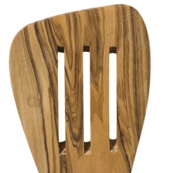 Xenos Spatel met gleuven olijfhout - bruin - 30 cm- Keukengerei