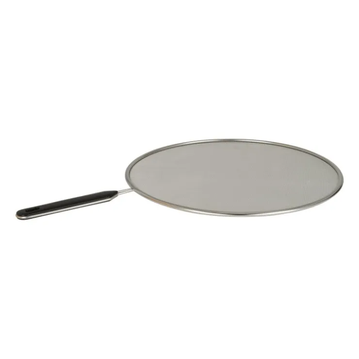 Xenos Spatscherm - zwart/grijs - 30 cm- Keukengerei