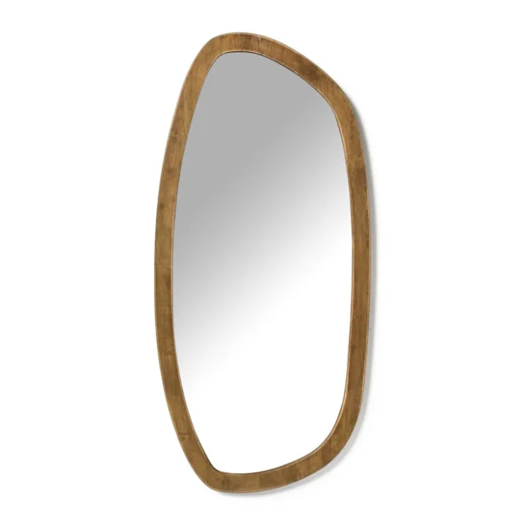 Xenos Spiegel organic - bruin - 70x33 cm- Wandspiegels