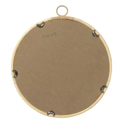 Xenos Spiegel rond - rotan - ø43 cm- Kerstcadeaus|Wandspiegels