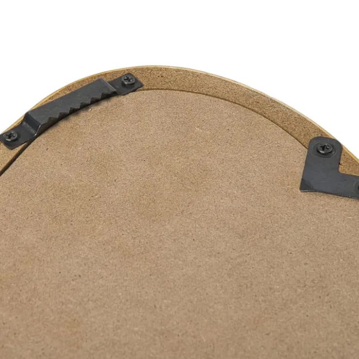 Xenos Spiegel rotan organisch - bruin - 32x49 cm- Wandspiegels