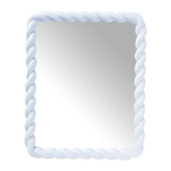 Xenos Spiegel twist - blauw - 53x43 cm- Wandspiegels
