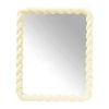 Xenos Spiegel twist - geel - 53x43 cm- Wandspiegels