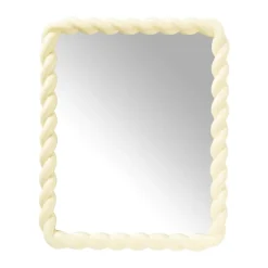 Xenos Spiegel twist - geel - 53x43 cm- Wandspiegels