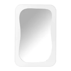 Xenos Spiegel wave - wit - 60x40 cm- Kerstcadeaus|Wandspiegels