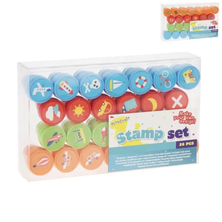 Xenos Stempel set - diverse varianten - 19.5x11.5 cm- Knutselspullen