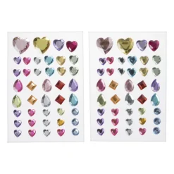 Xenos Stickers ringstones - set van 41 - 12x10x0.5 cm- Stickers