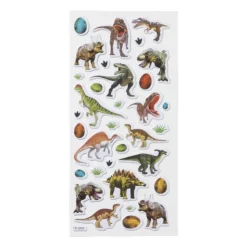 Xenos Stickervel dino - set van 34 3D stickers- Stickers