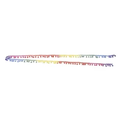 Xenos Stoffenband met pompons - set van 2 - 200 cm- Knutselspullen
