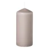 Xenos Stompkaars glad - beige - ø6x13 cm- Stompkaarsen