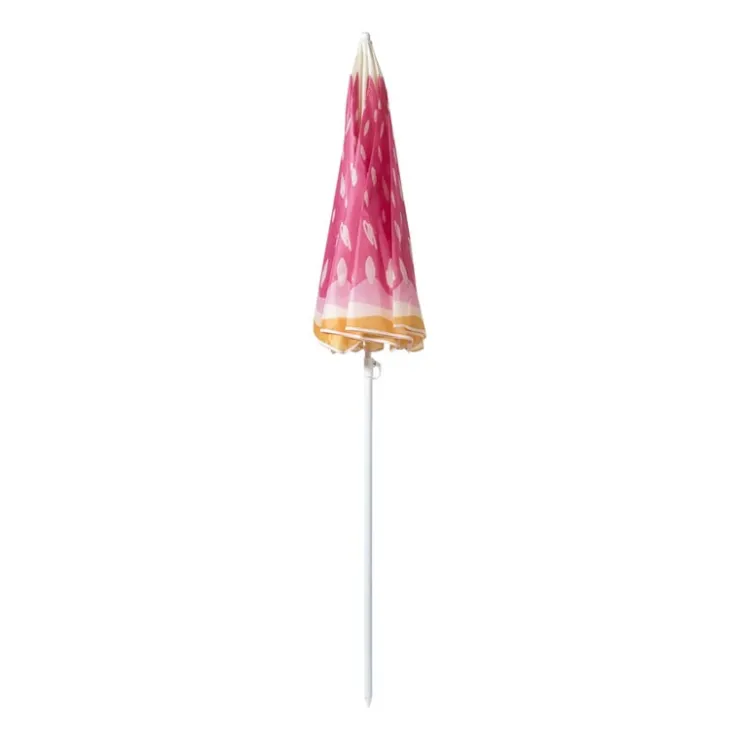 Xenos Strandparasol - roze/oranje - ø160x180x180 cm- Parasols