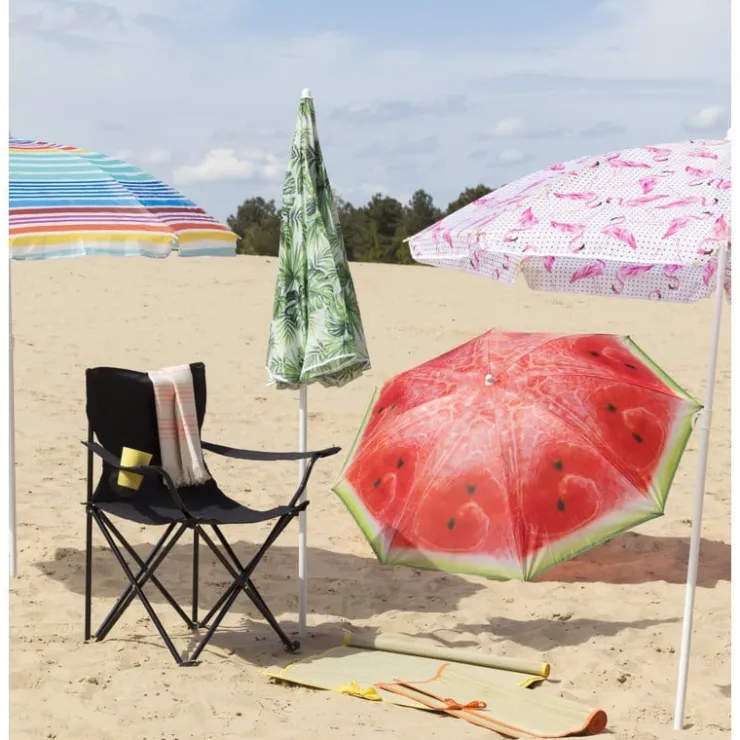 Xenos Strandparasol meloen - ø160x180 cm- Parasols|Strandaccessoires