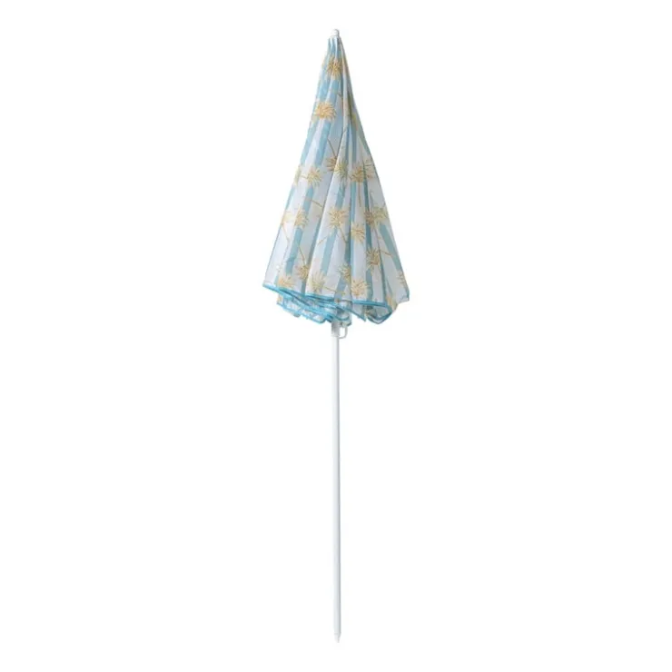 Xenos Strandparasol palmboom - blauw - ø160x180x180 cm- Parasols