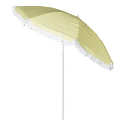Xenos Strandparasol Tess - geel - ø150x180 cm- Parasols|Strandaccessoires