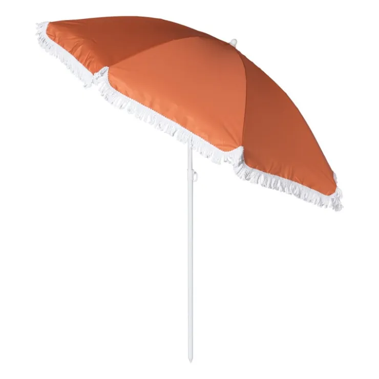 Xenos Strandparasol Tess - oranje - ø150x180 cm- Parasols|Strandaccessoires