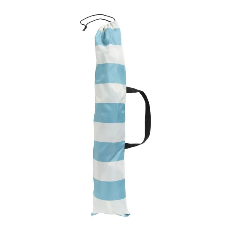 Xenos Strandtent - blauw/wit - 220x120 cm- Strandaccessoires|Tenten